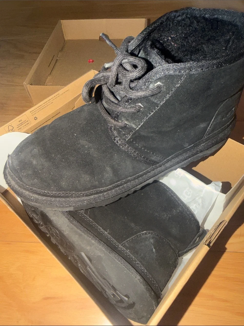 UGG Men's Black Suede Chukka Boots